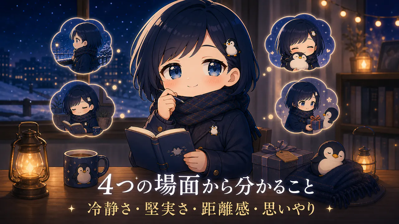ペンギン系女子らしさが表れやすい4つの場面