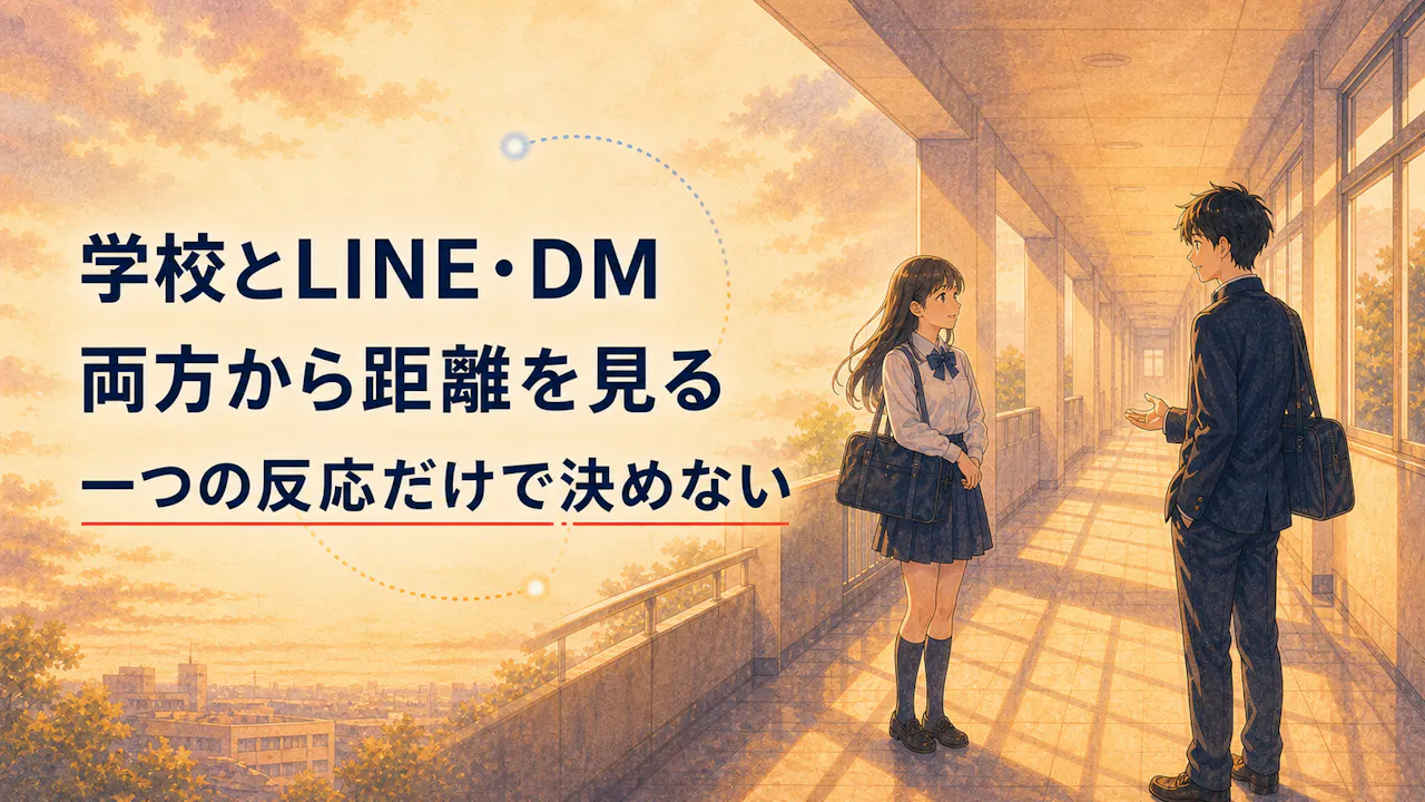 学校とLINE・DMの両方から距離を見る