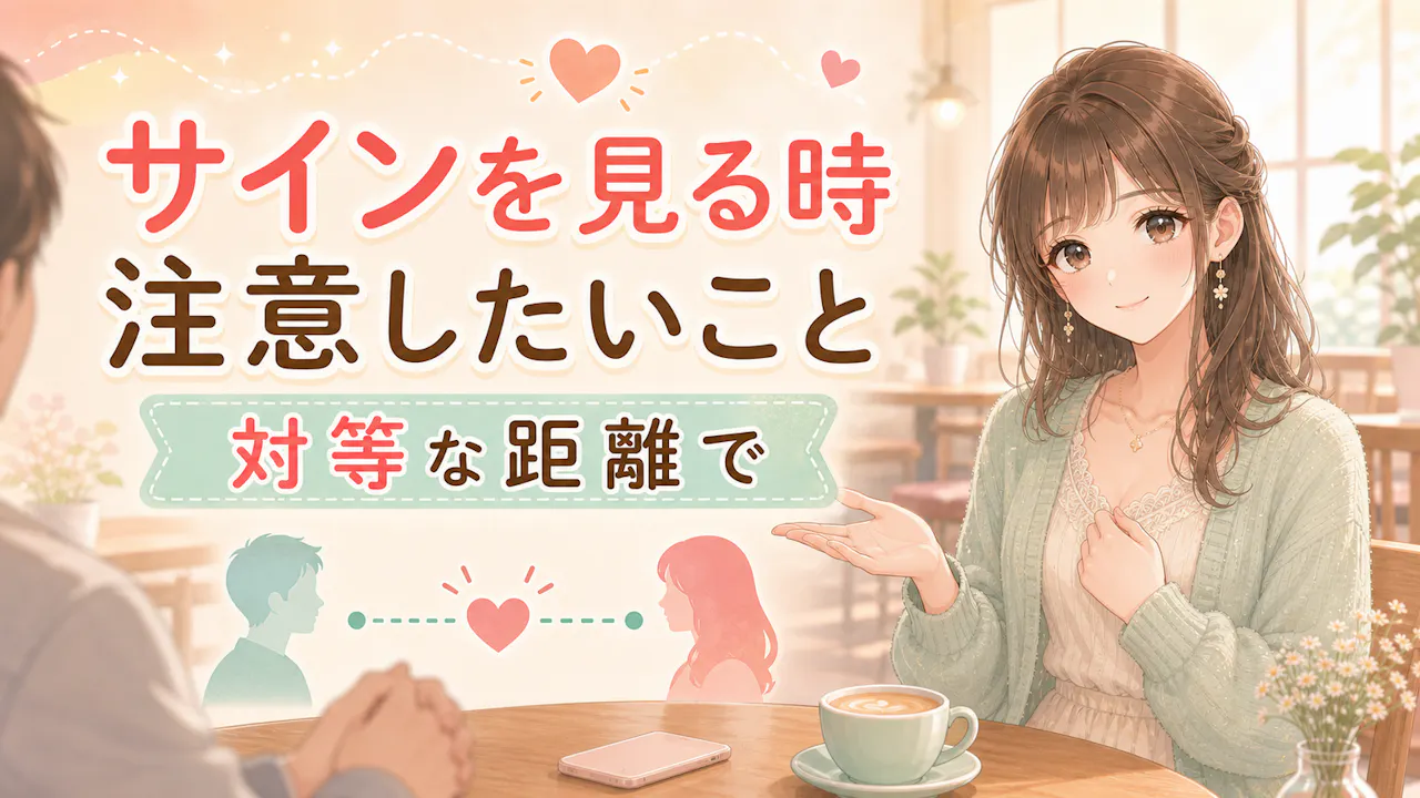 年下女性のサインを見る時の注意点