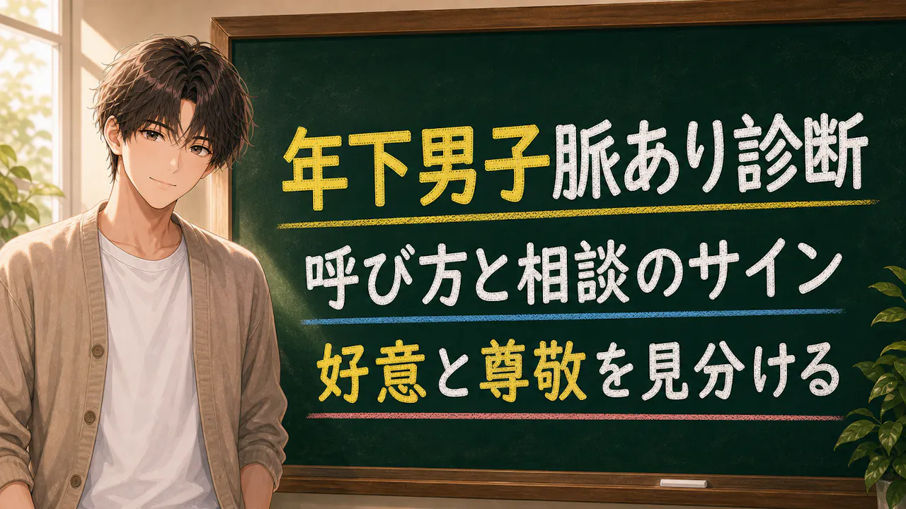 年下男子脈あり診断とは？