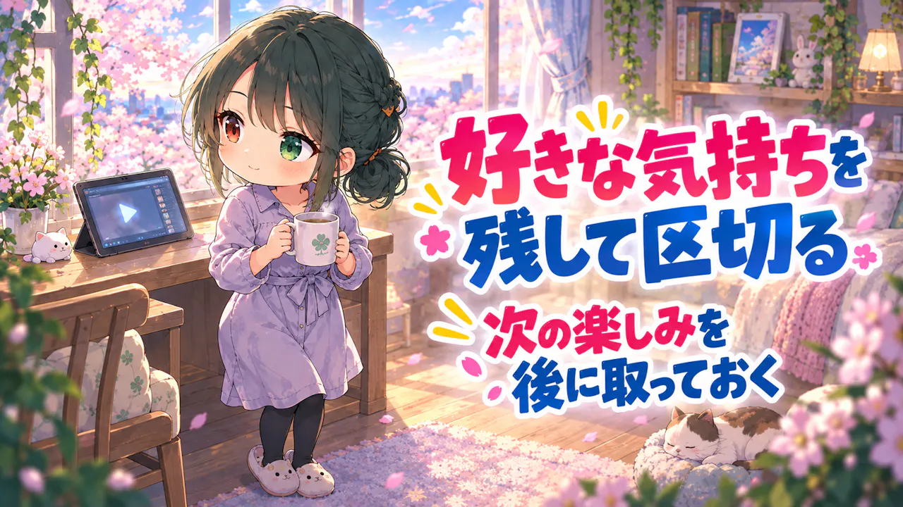 好きな気持ちを残して区切るヒント