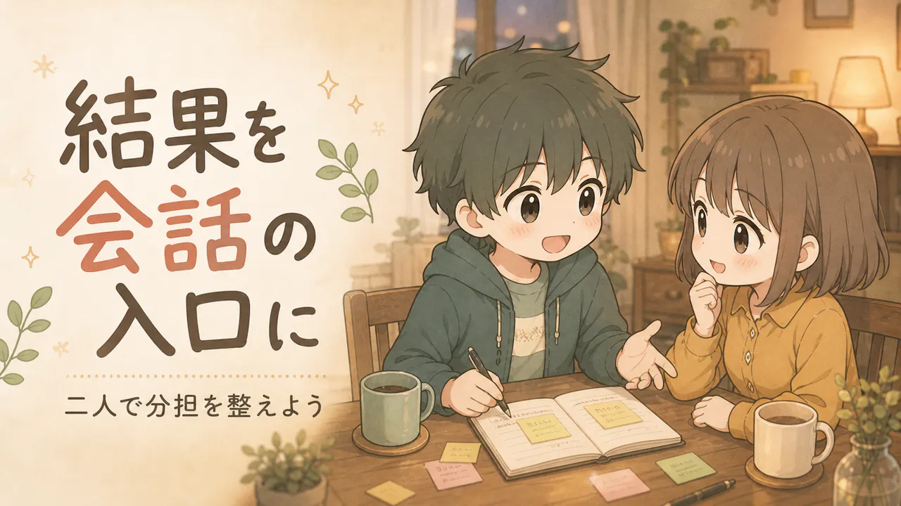 結果を会話の入口にする