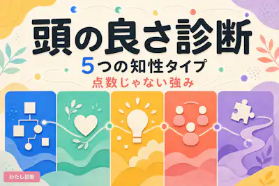 【頭の良さ診断】あなたの知性タイプをチェック