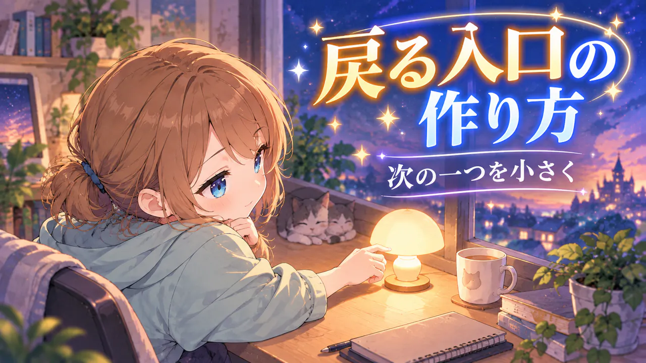 気がかりへ戻る入口の作り方