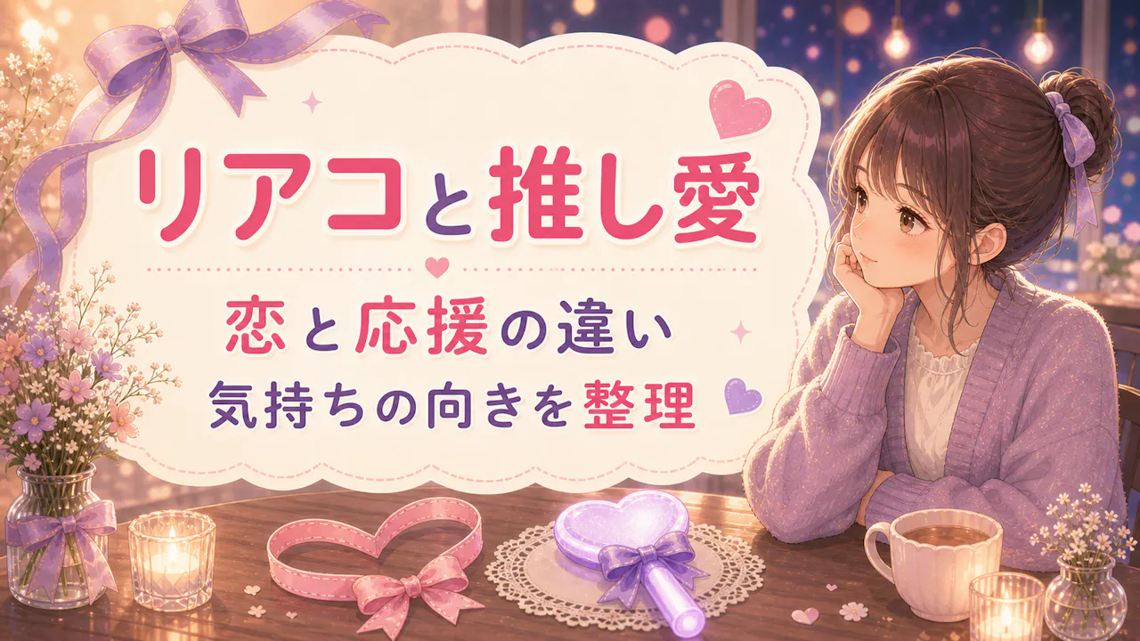 リアコと推し愛の違い