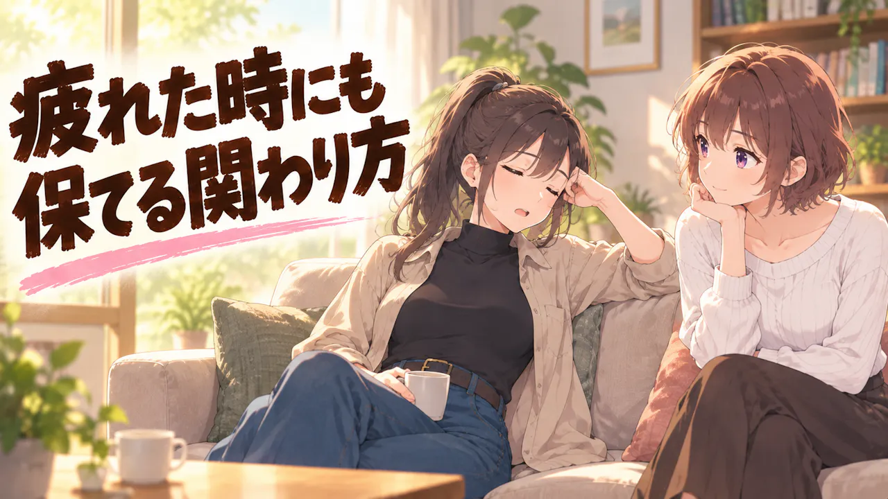 疲れた時にも保てる関わり方
