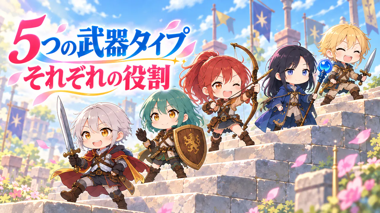 5つの武器タイプの違い