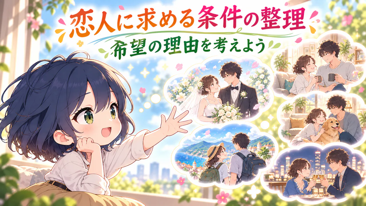 恋人に求める条件を整理するヒント