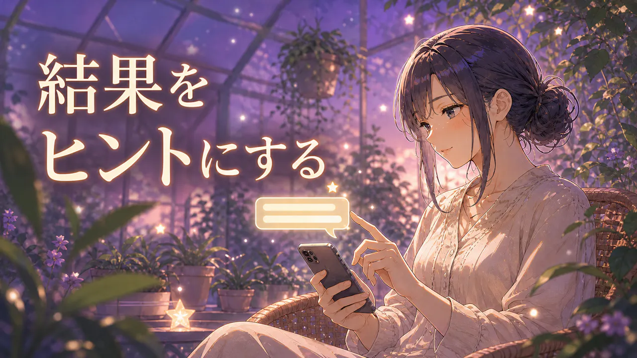 診断結果を返信ペースのヒントにする