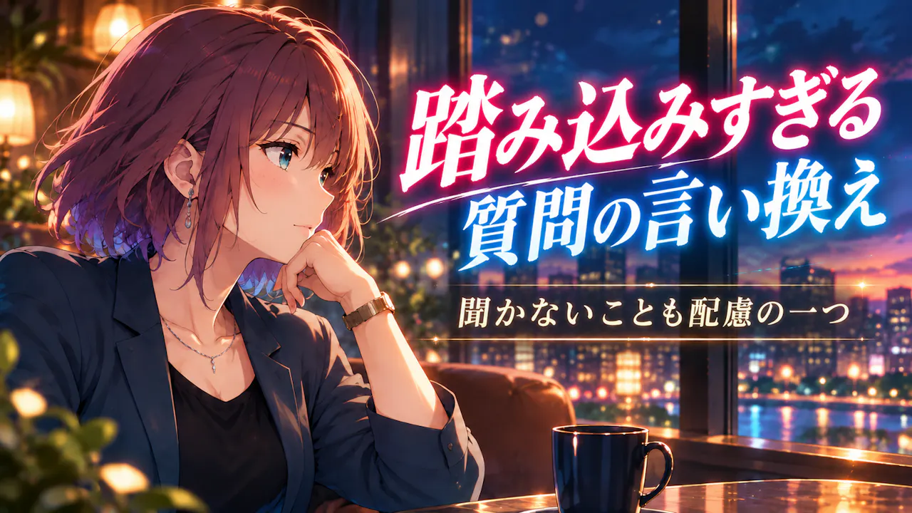踏み込みすぎる質問の言い換え