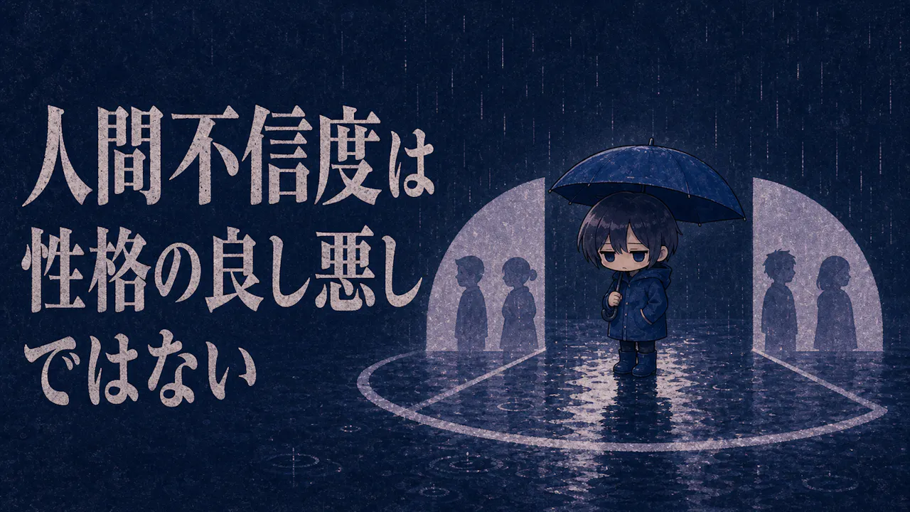 人間不信度は性格の良し悪しではない