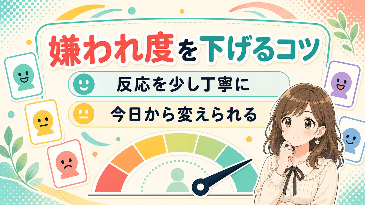 嫌われ度を下げる改善ポイント