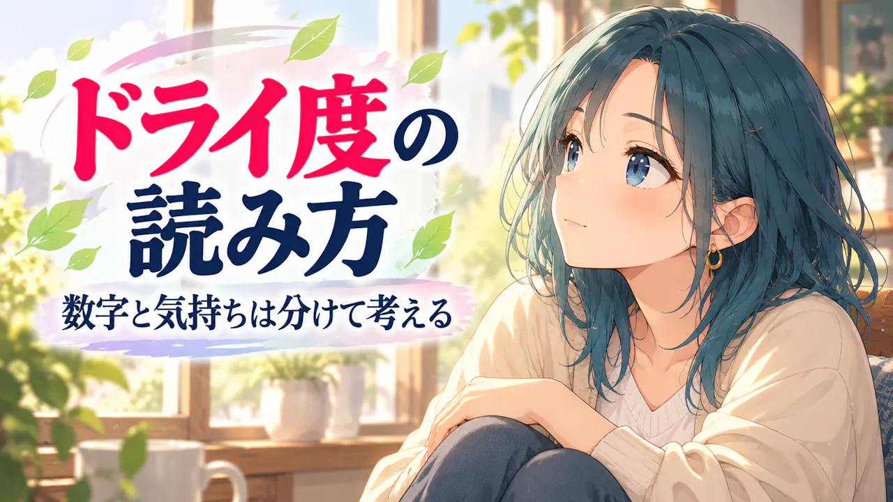 ドライ度の結果を読むときのポイント