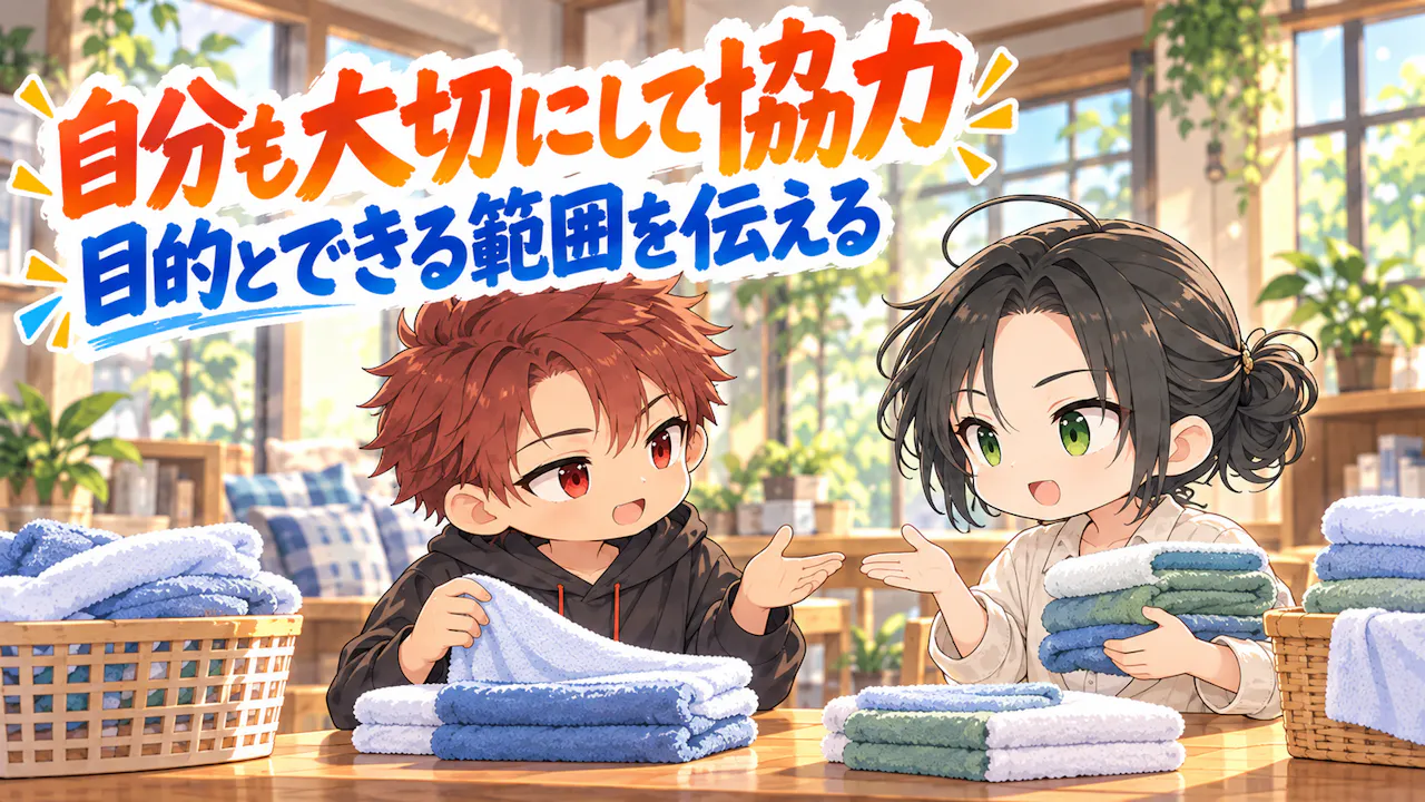 自分の考えも大切にして協力するには