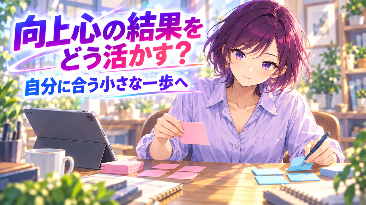 向上心の結果をどう活かす？