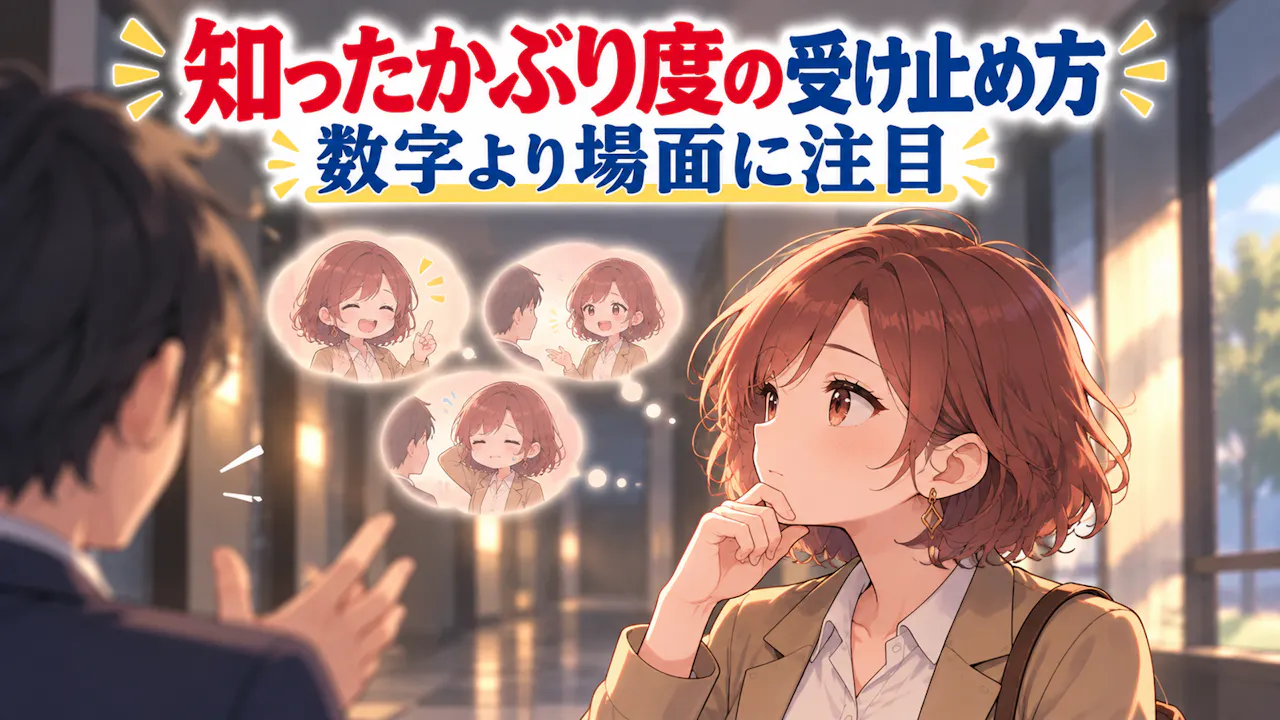 知ったかぶり度の受け止め方