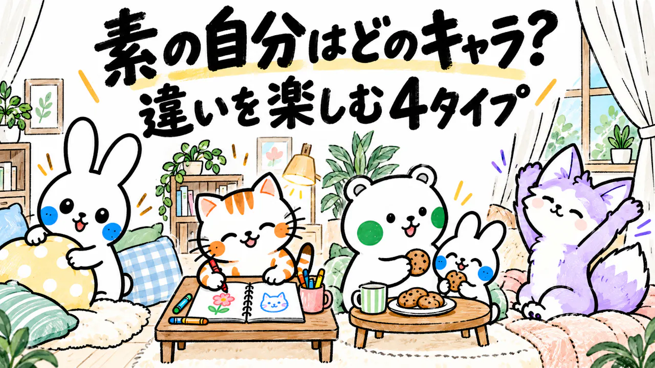 4つのキャラクターの楽しみ方