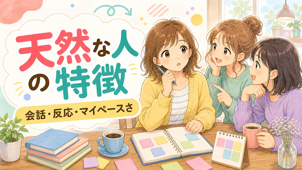 天然な人に見られやすい特徴