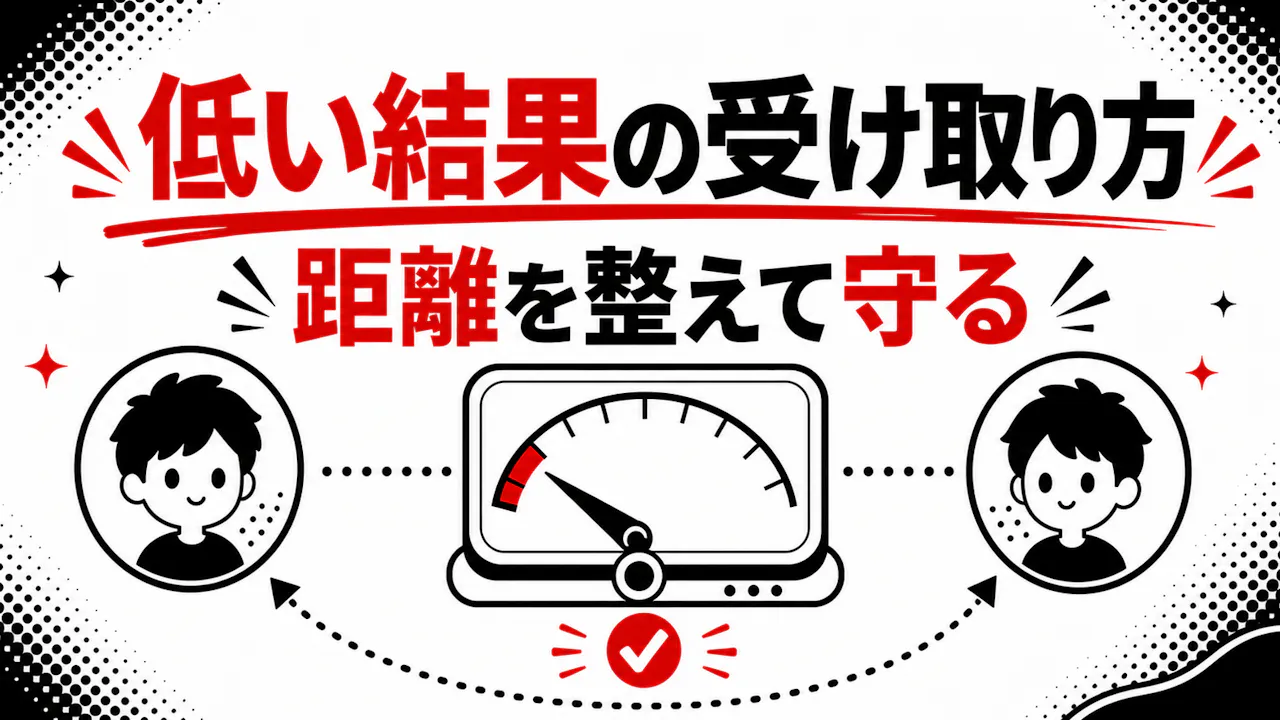 結果が低く出た時の受け取り方