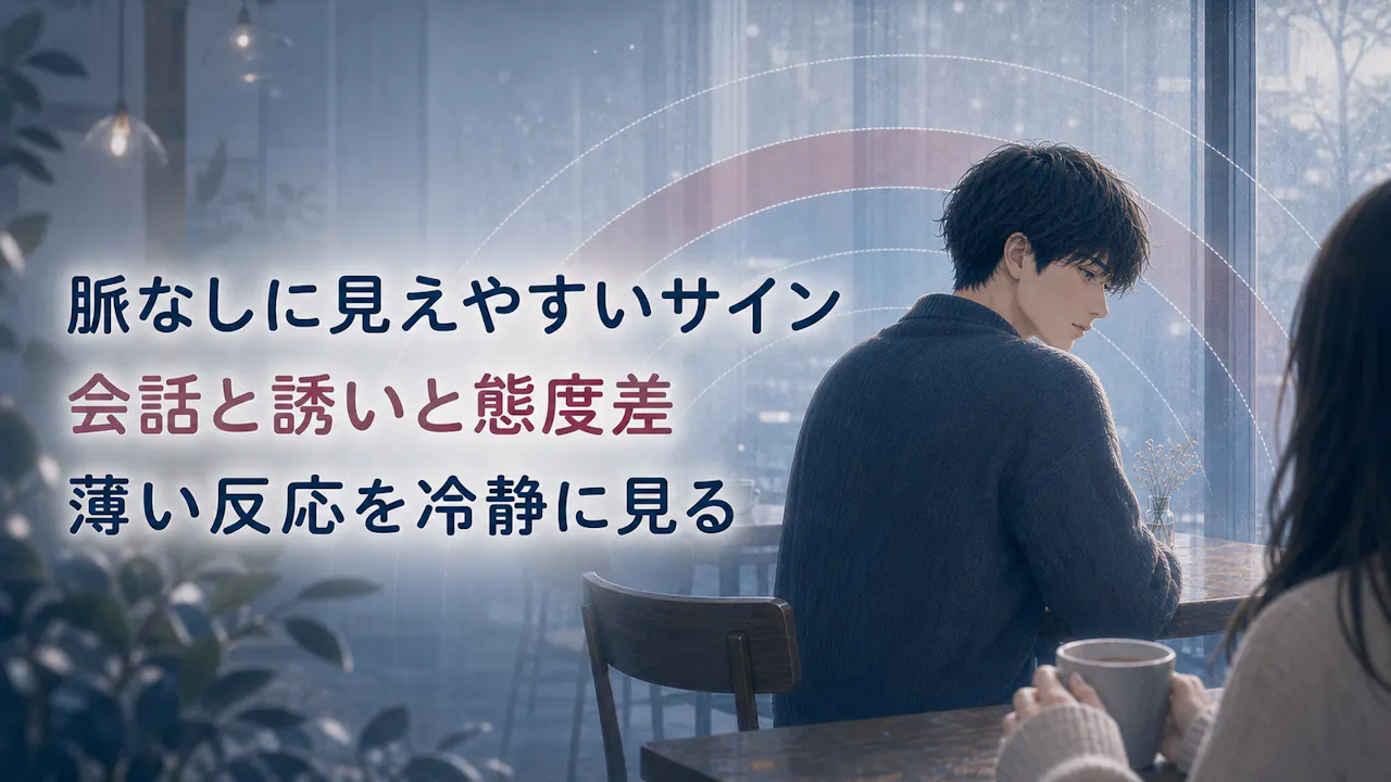 奥手男子が脈なしに見えやすいサイン