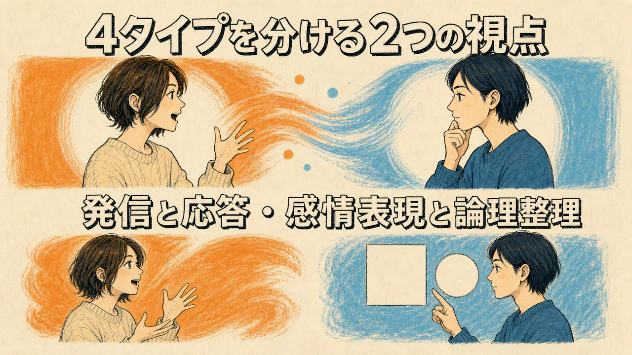 4タイプを分ける2つの視点