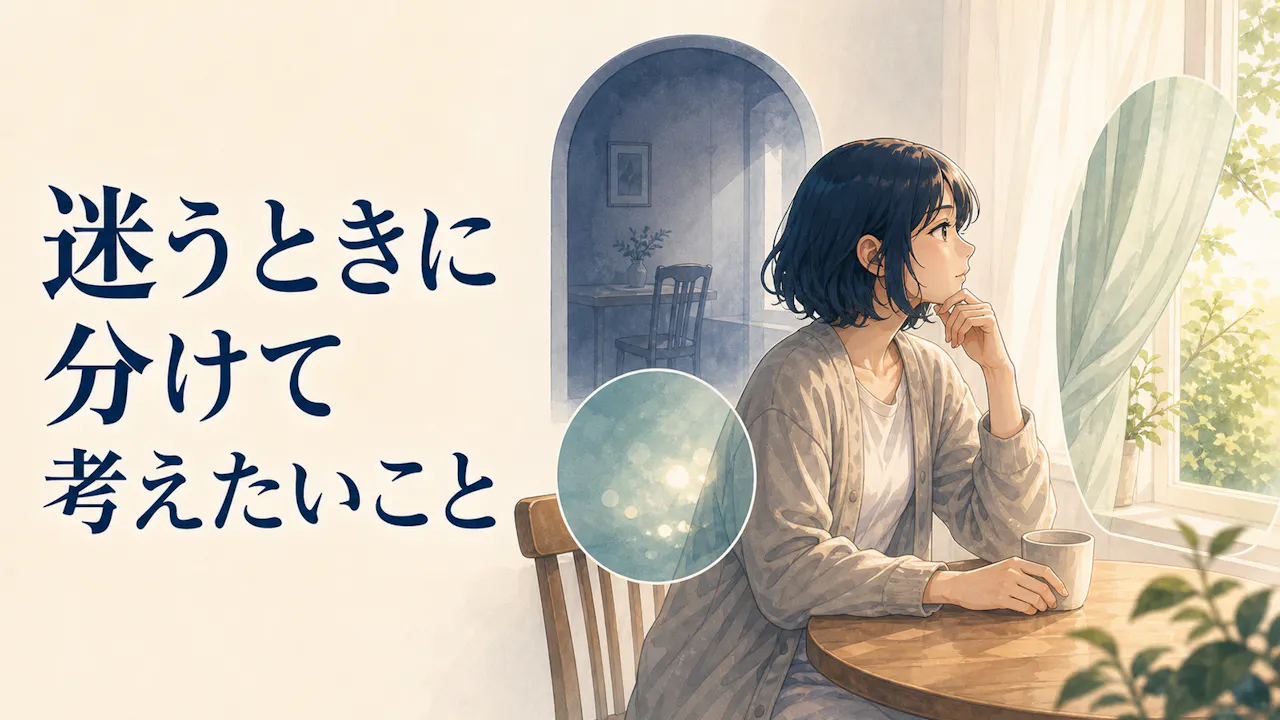 別れてよかったのか迷うときに分けて考えたいこと