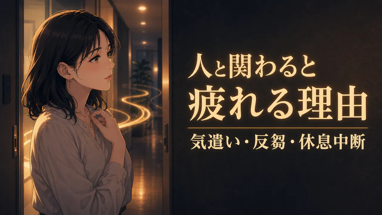 人と関わると疲れやすいときに起きていること