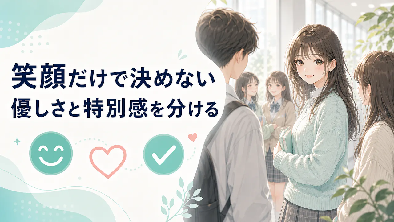 男性が勘違いしやすい女子の優しさ