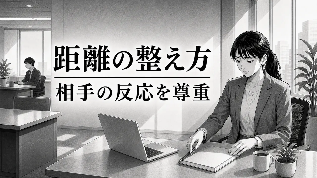 結果を見た後の距離の整え方