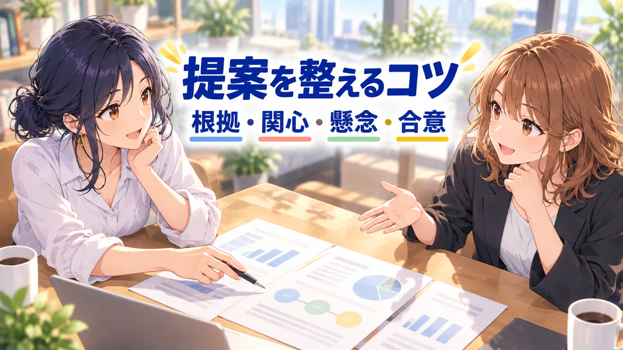 提案が伝わりやすくなる小さな整え方