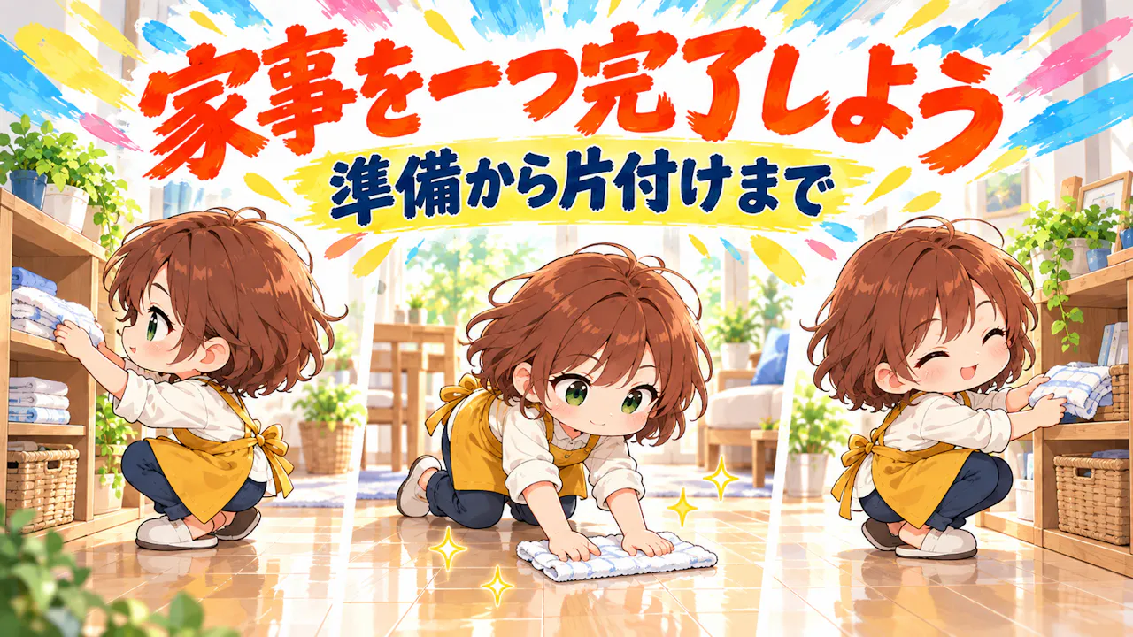 家事自立度を次の一歩につなげるには？
