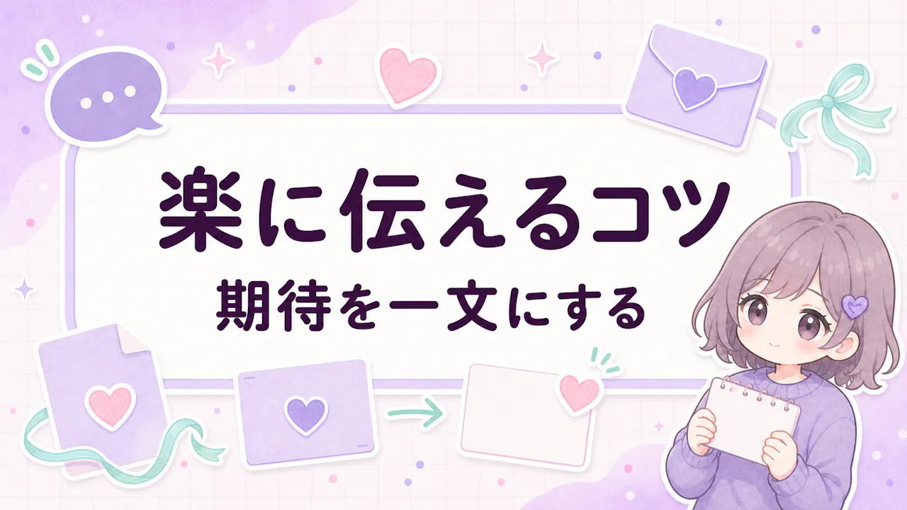 察してほしい気持ちを楽に伝えるコツ