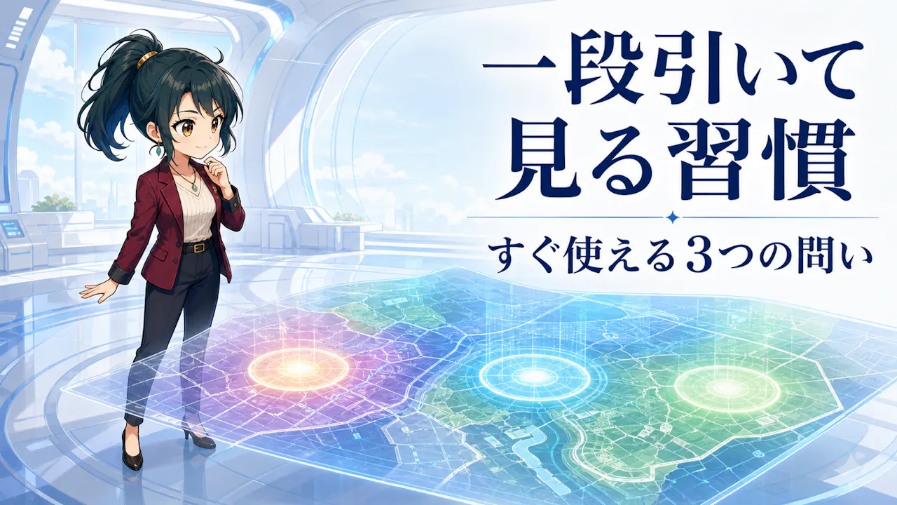 一段引いて見る習慣を身につける