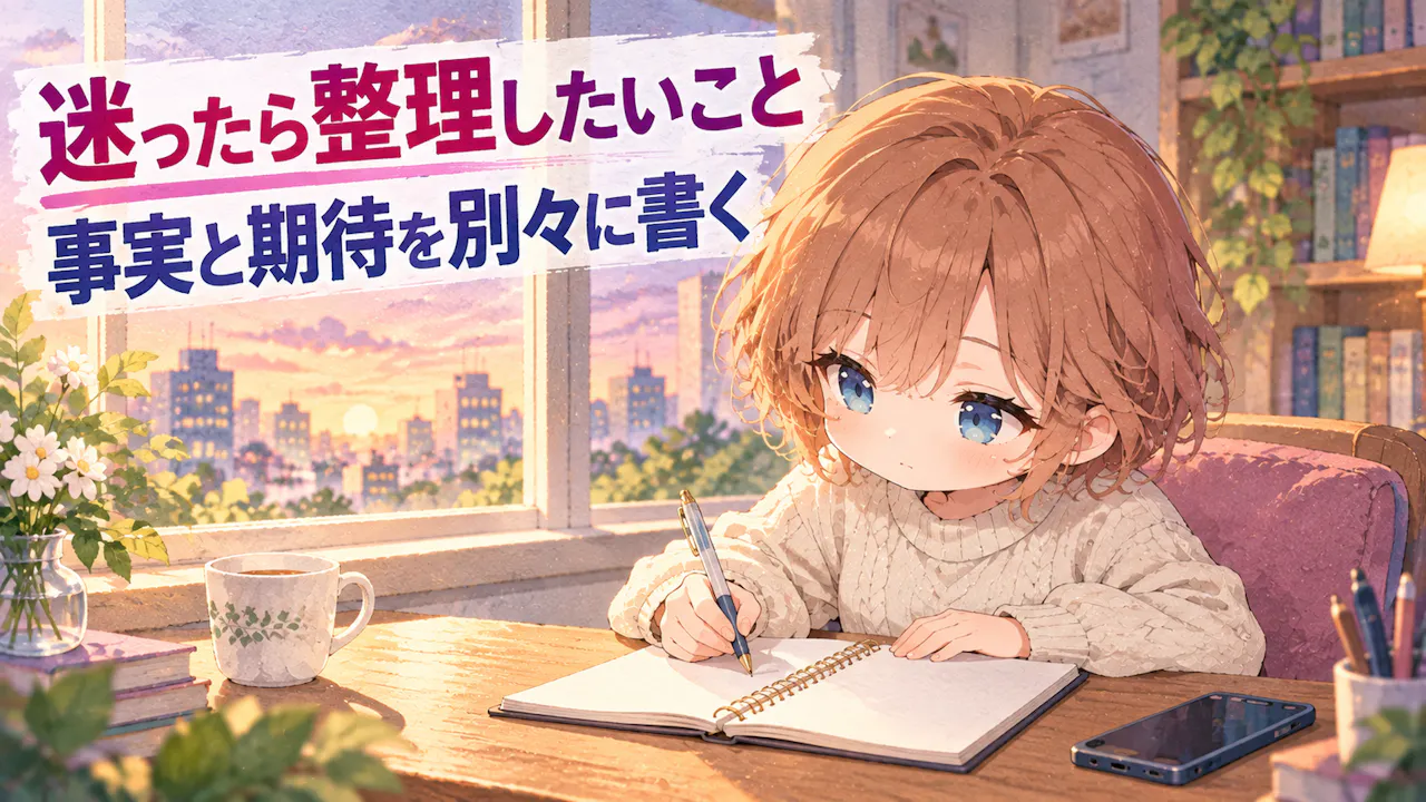 続けるか迷うときに整理したいこと