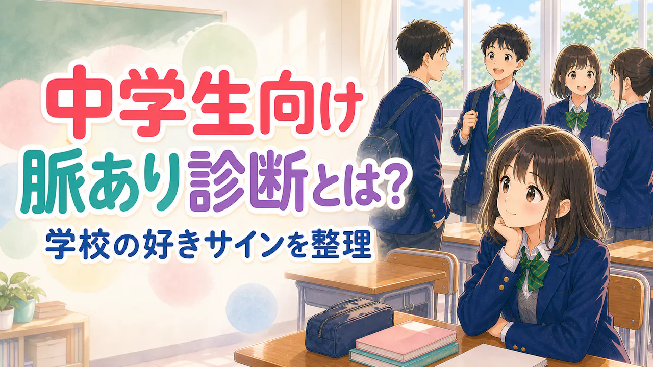 中学生向け脈あり診断とは？