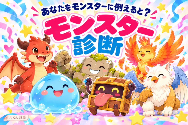 【モンスター診断】あなたは何の怪物？8タイプの暮らし