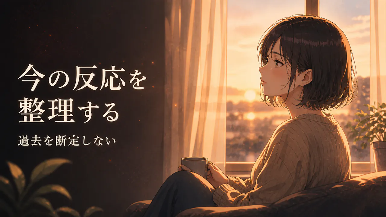 今の反応を、過去の事実と分けて見る