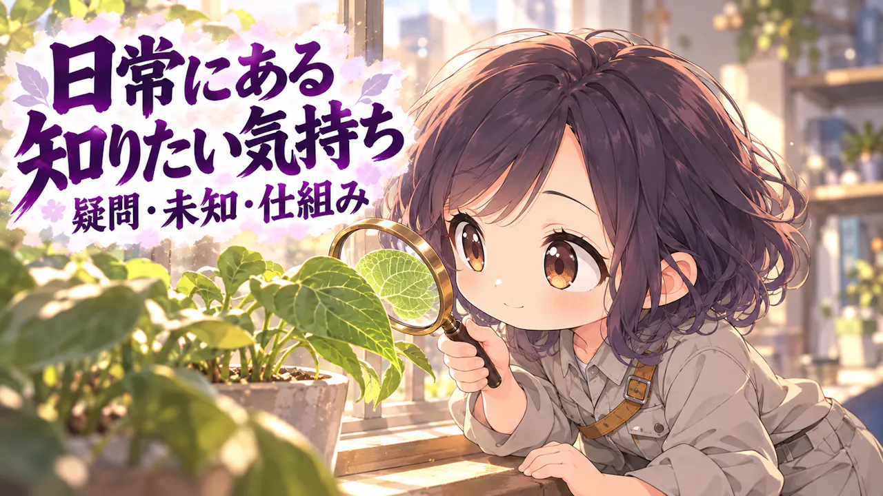 知的好奇心が表れる身近な場面