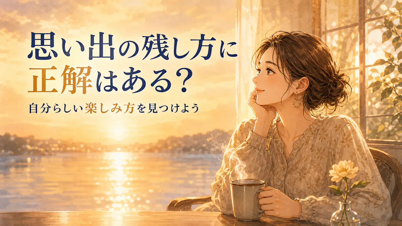 思い出を残すことに正解はある？