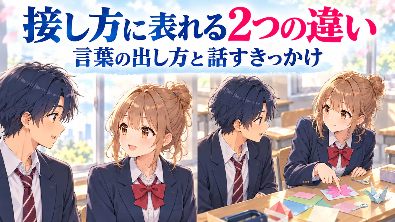 好きな人への接し方に表れる2つの違い