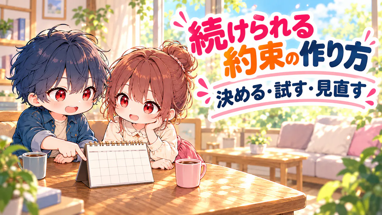 話し合いを続けられる約束にするには