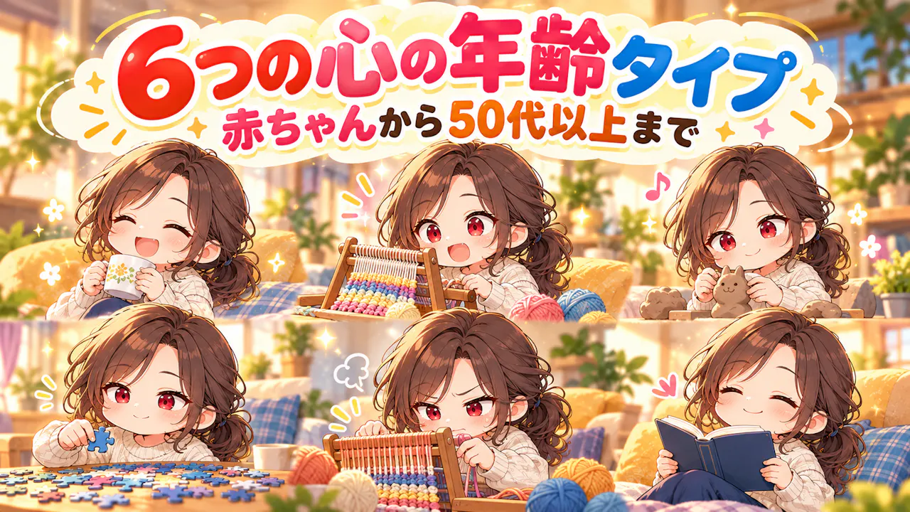 6つの心の年齢タイプと違い