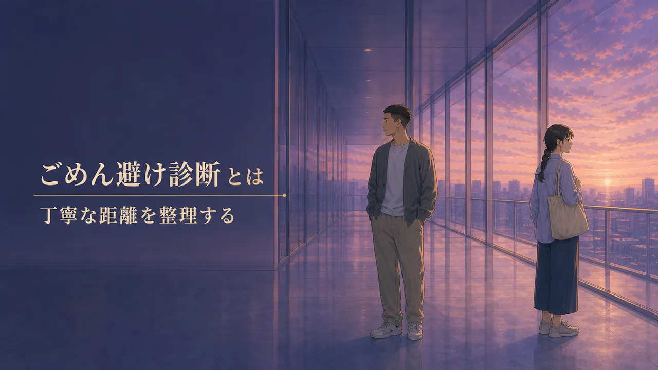 ごめん避け診断とは？