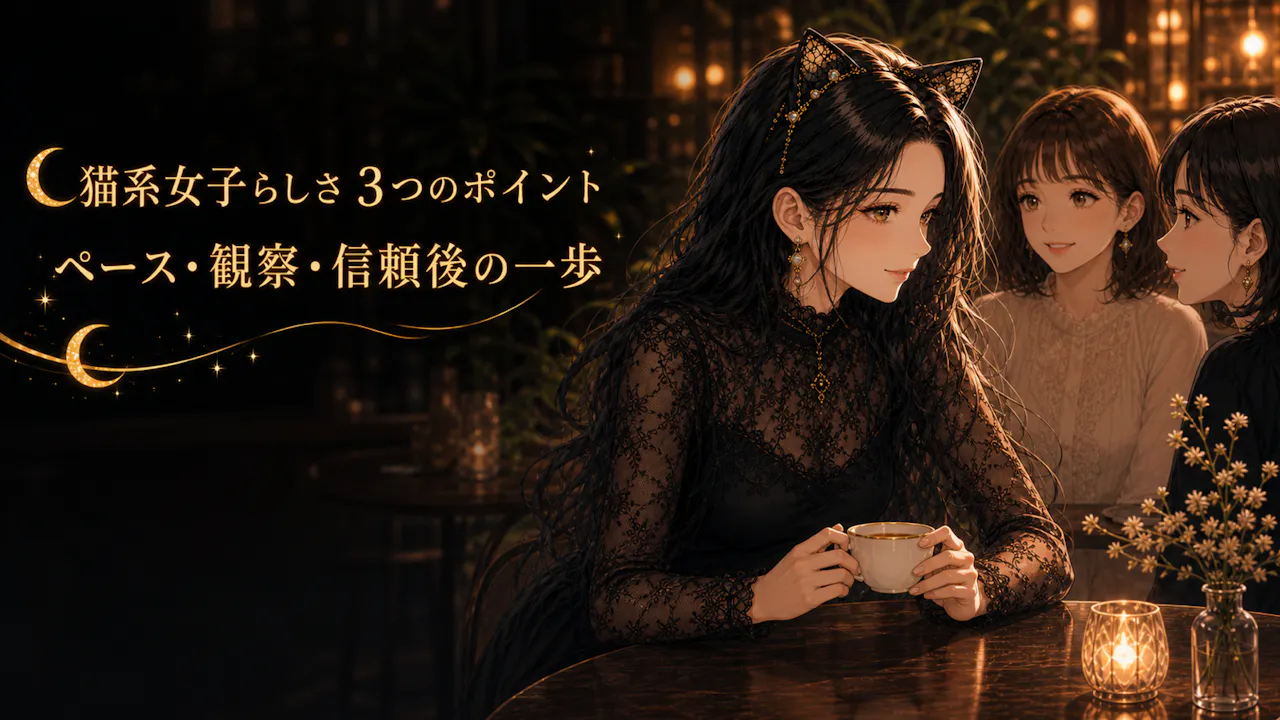 猫系女子らしさに表れる3つのポイント