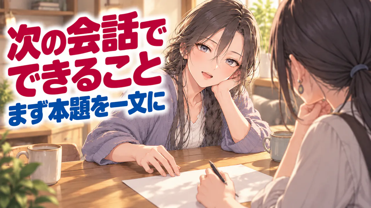 結果を次の会話に生かすには？