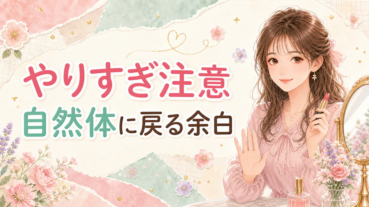 やりすぎに見えないための注意点