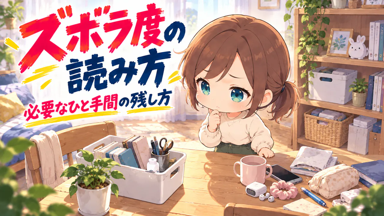 ズボラ度の結果をどう読む？