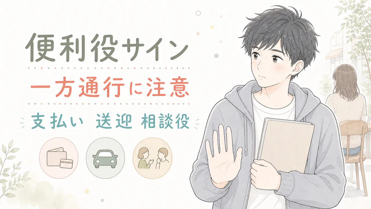 都合のいい男になりやすいサイン