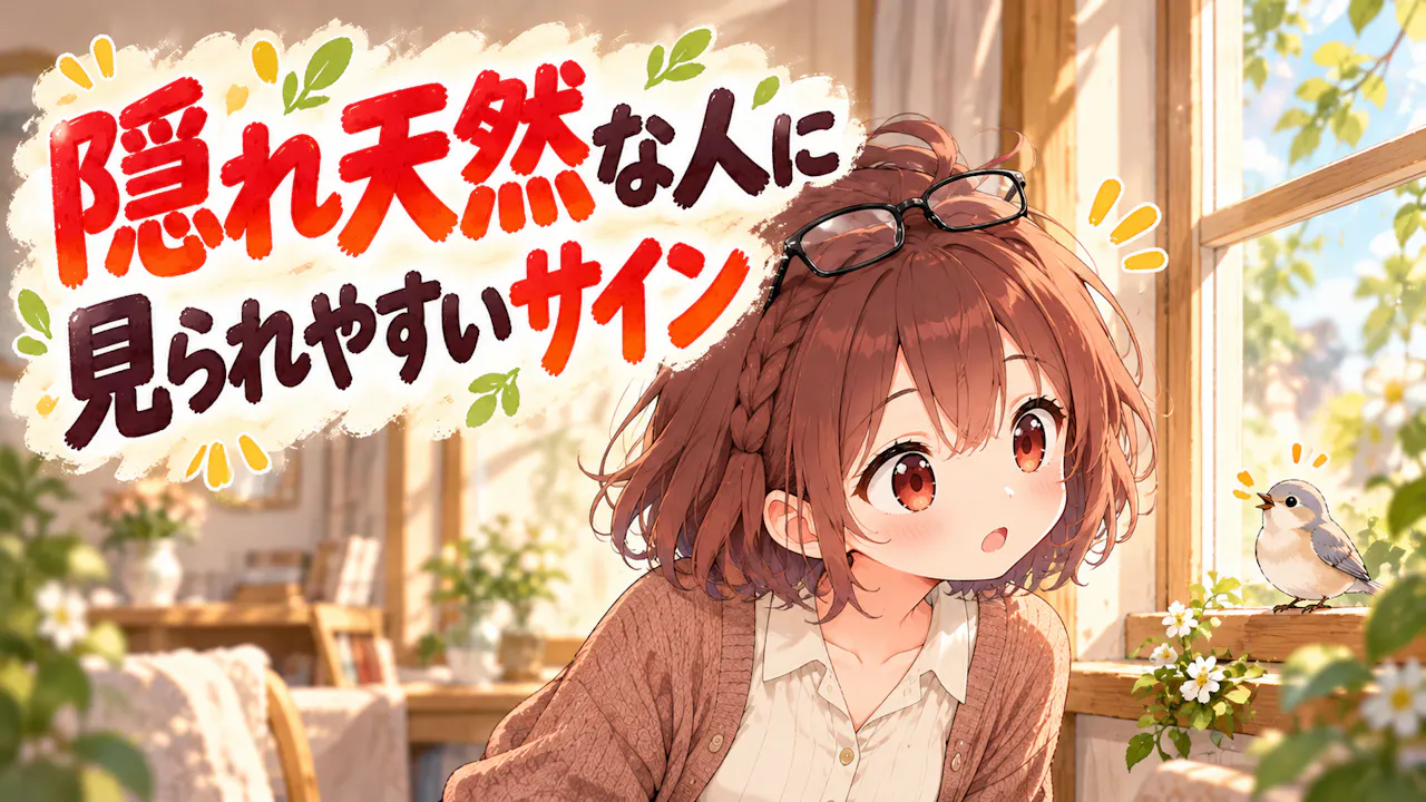 隠れ天然な人に見られやすいサイン