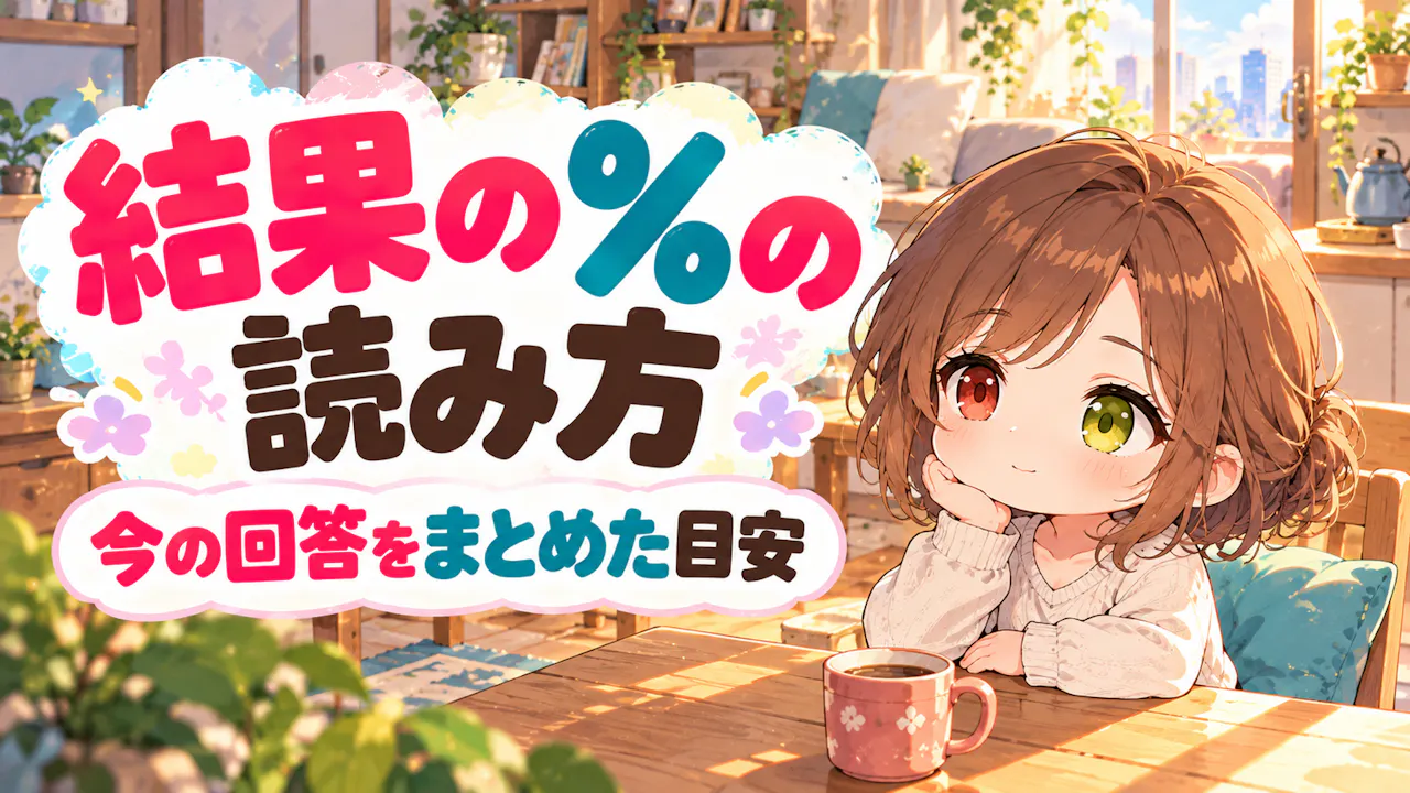 結果の％をどう受け止める？